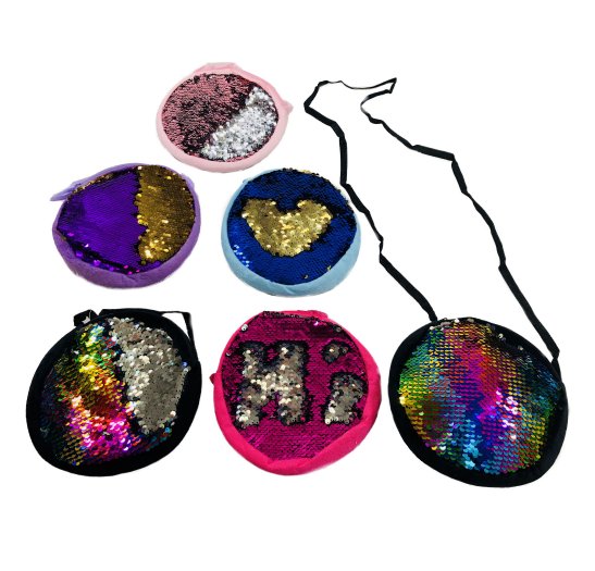 ''7'''' Round Reversible Sequin PURSE [Crossbody]''